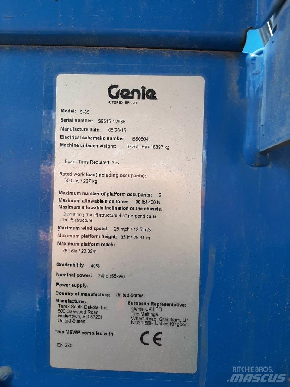 Genie S85 Телескопические подъемники