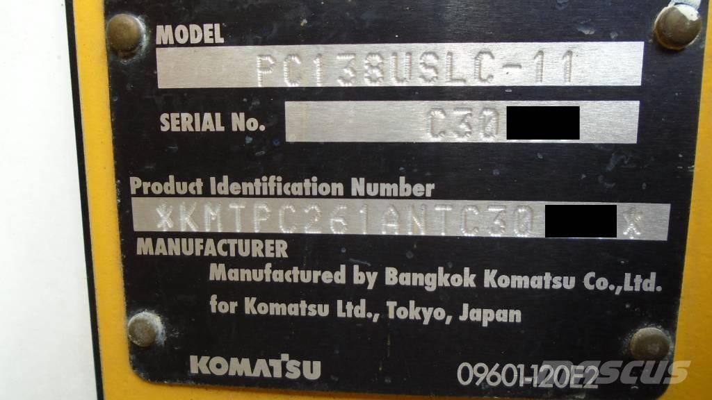 Komatsu PC 138 USLC Гусеничные экскаваторы