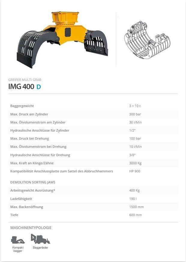Indeco IMG 400 Грейферы