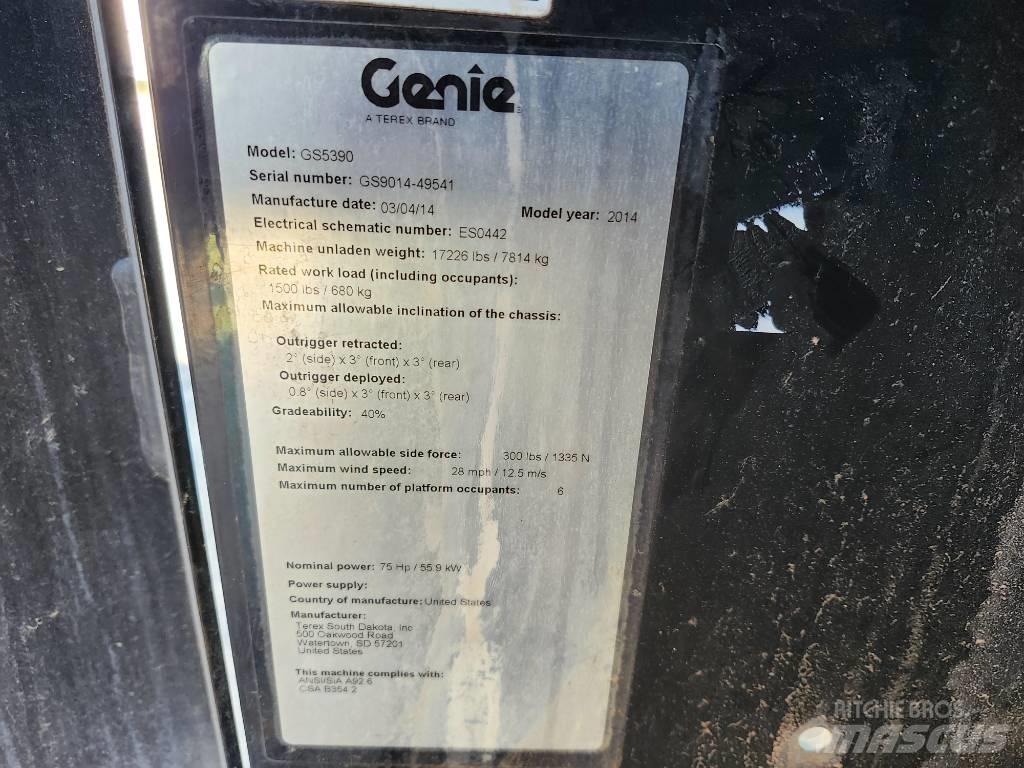 Genie GS 5390 Ножничные подъемники