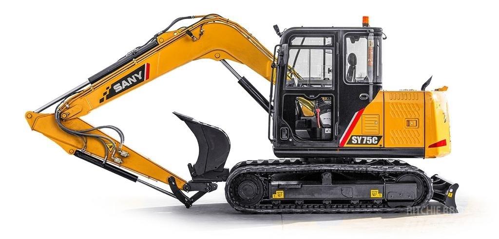 Sany SY75C Малые экскаваторы 7т-12т