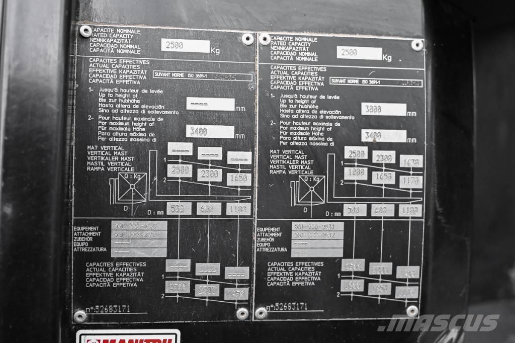 Manitou MC 25-4 Дизельные погрузчики