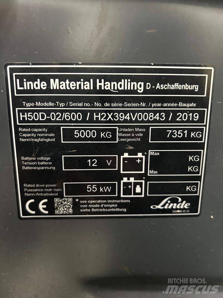 Linde H 50D-02/600 Дизельные погрузчики