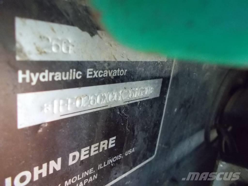 John Deere 26G Мини-экскаваторы