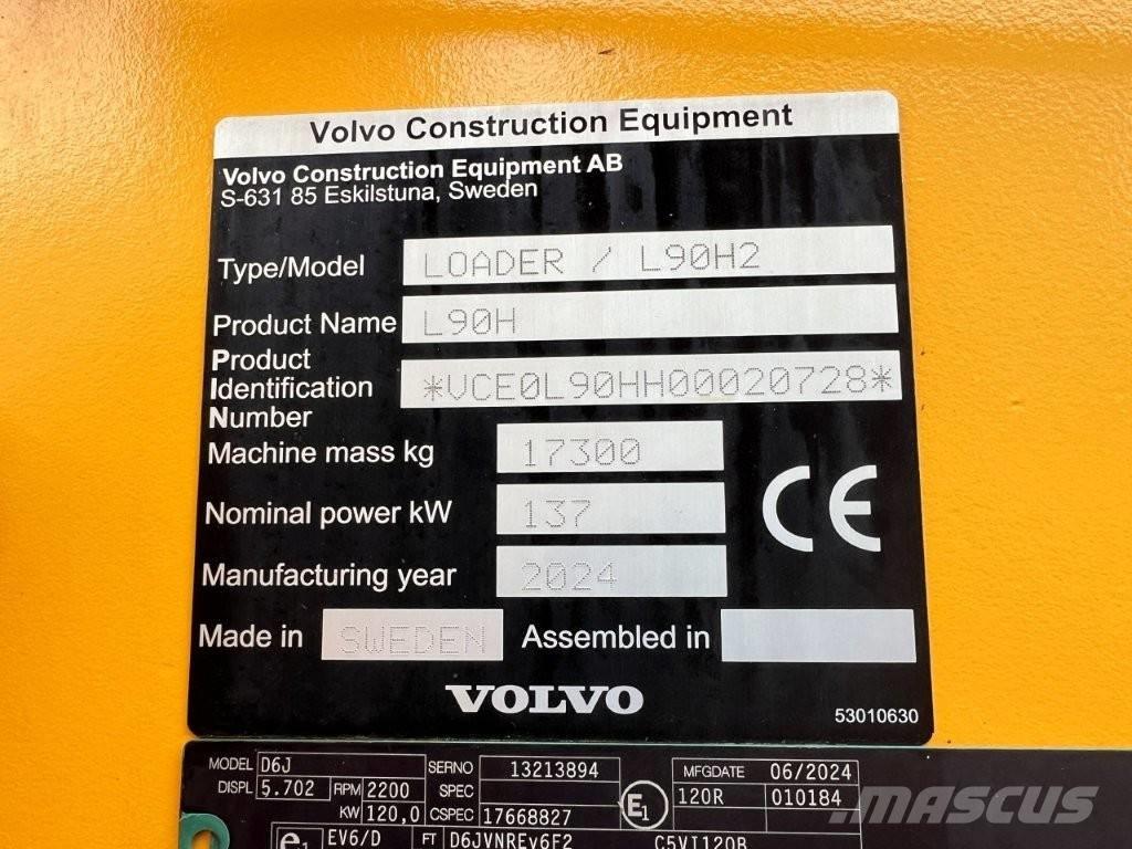 Volvo L90H2 Фронтальные погрузчики