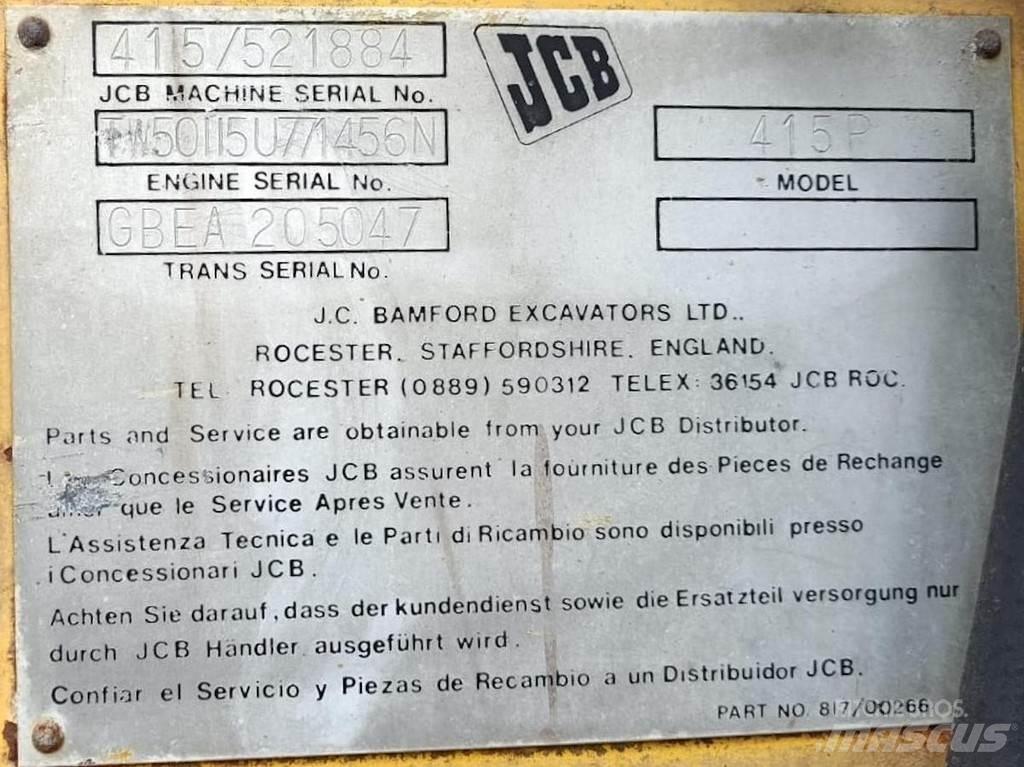 JCB 415P Фронтальные погрузчики