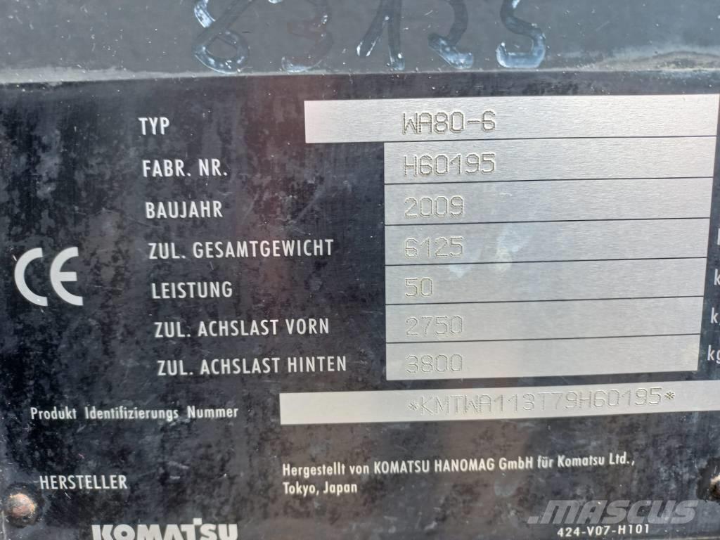 Komatsu WA 80-6 Фронтальные погрузчики