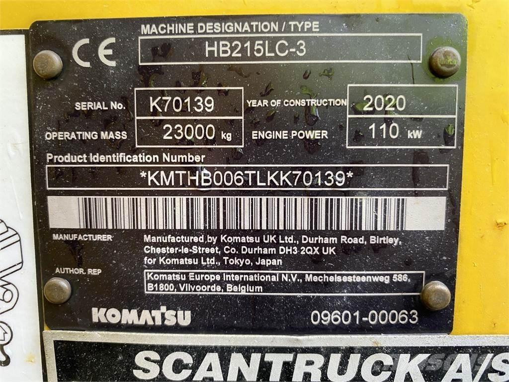 Komatsu HB215LC-3 Гусеничные экскаваторы
