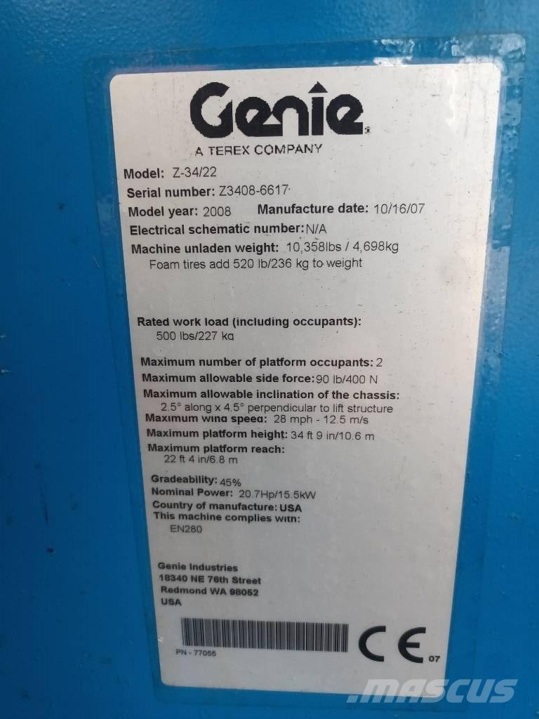 Genie Z 34/22 Коленчатые подъемники