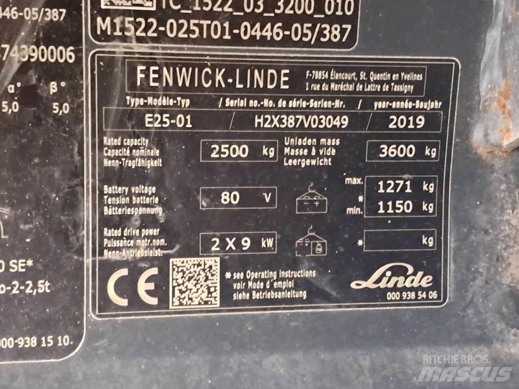 Linde E25-01 Электропогрузчики