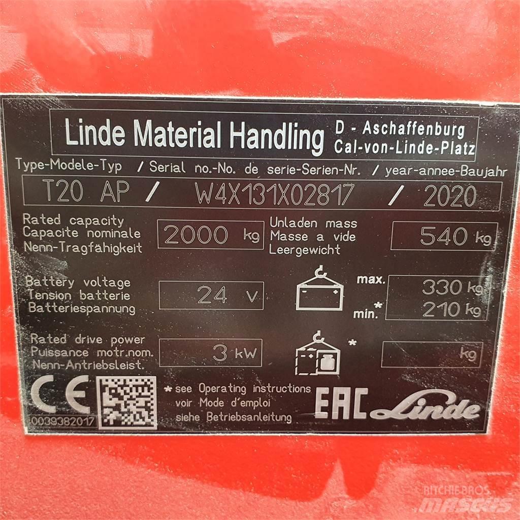 Linde T20AP kurz Ручные электрические тележки