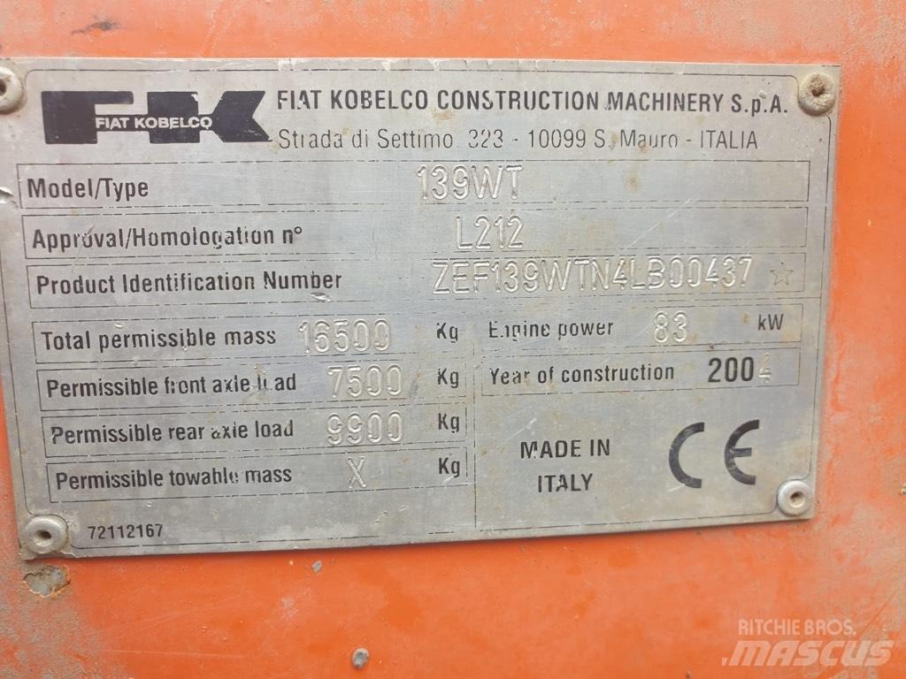 Fiat-Kobelco E 145 W Колёсные экскаваторы