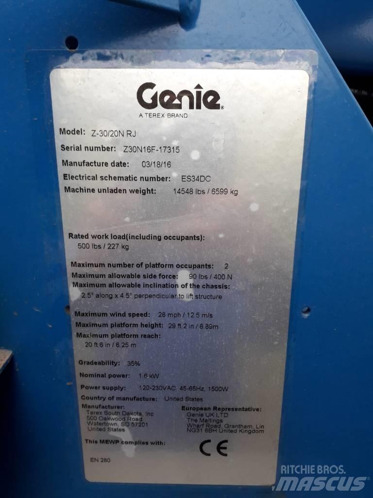 Genie Z 30/20 N RJ Коленчатые подъемники