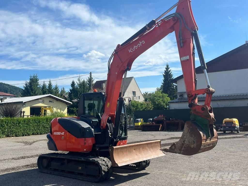 Kubota KX080 Малые экскаваторы 7т-12т