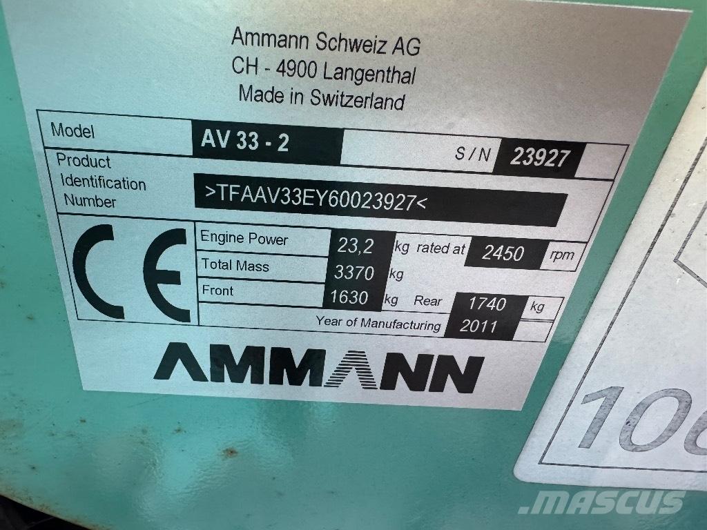 Ammann AV 33-2 Катки тротуарные