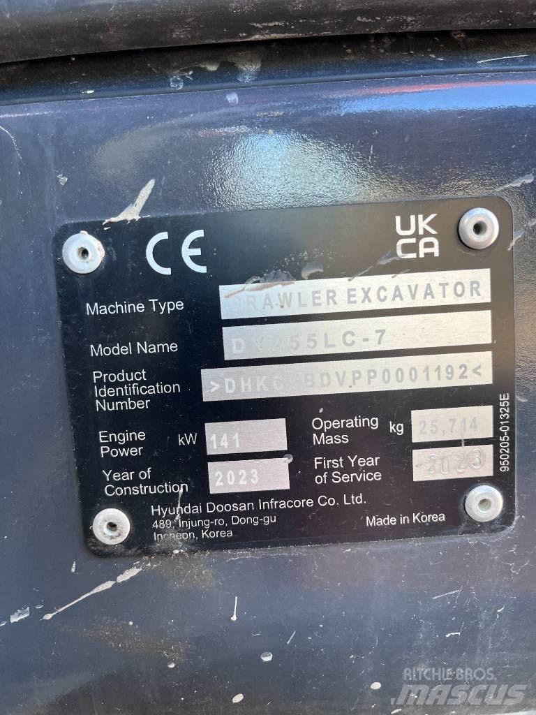 Doosan DX255 LC-7 Гусеничные экскаваторы