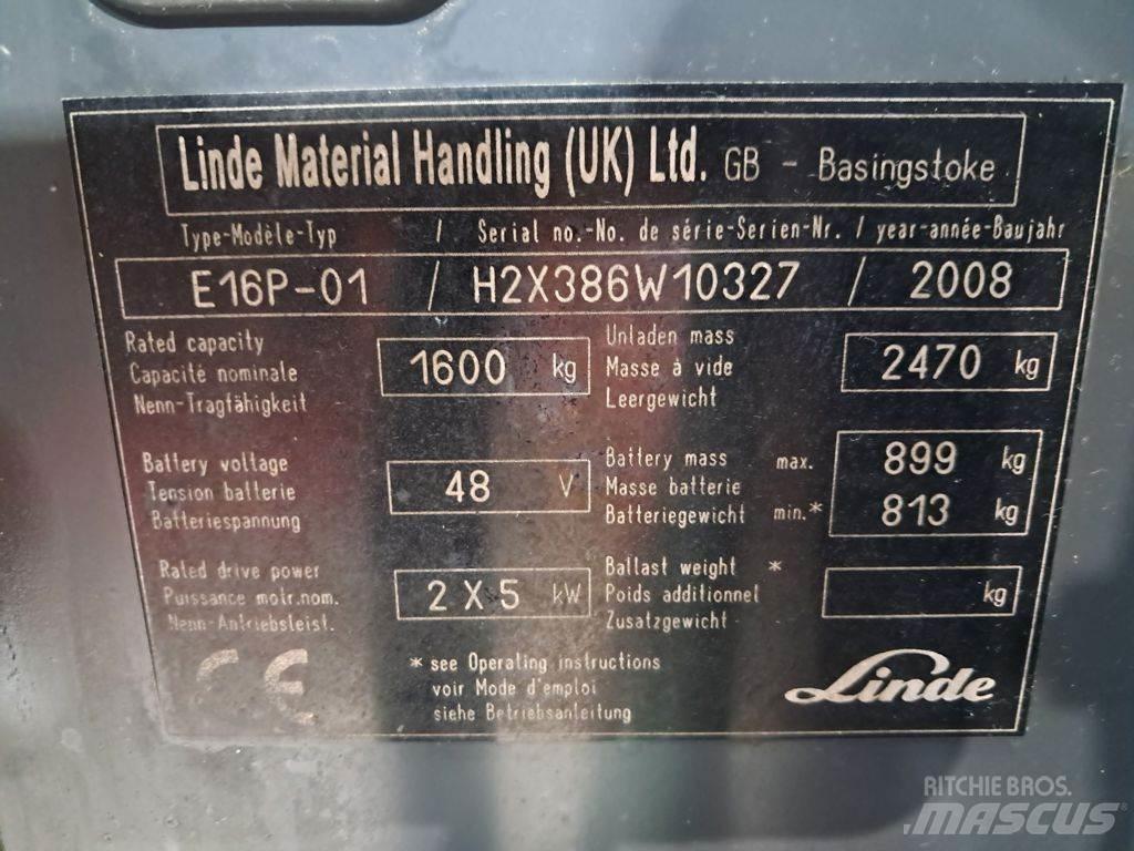 Linde E16P-01 Электропогрузчики