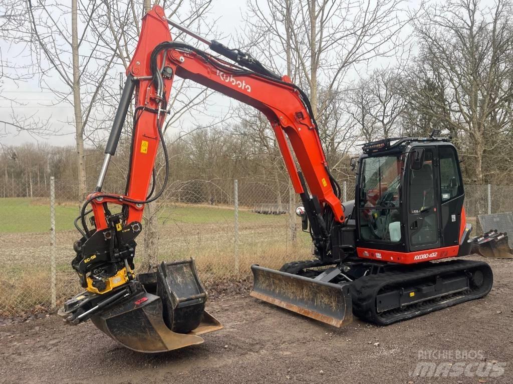 Kubota KX 080-4 Малые экскаваторы 7т-12т