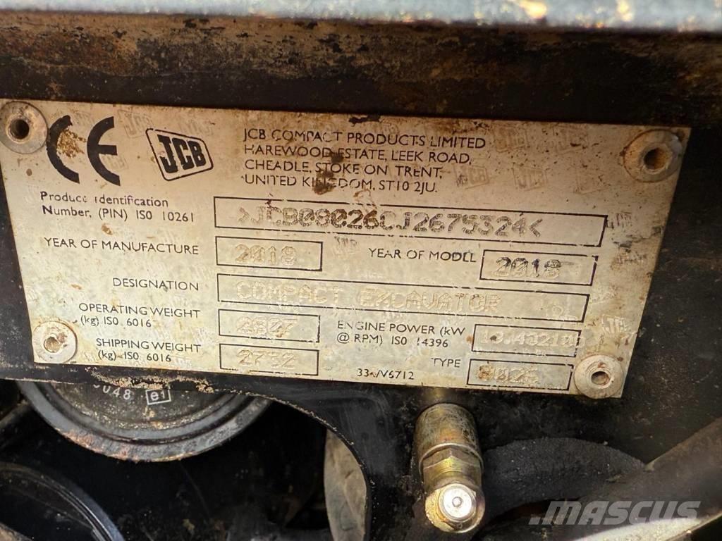JCB 8026 CTS Мини-экскаваторы