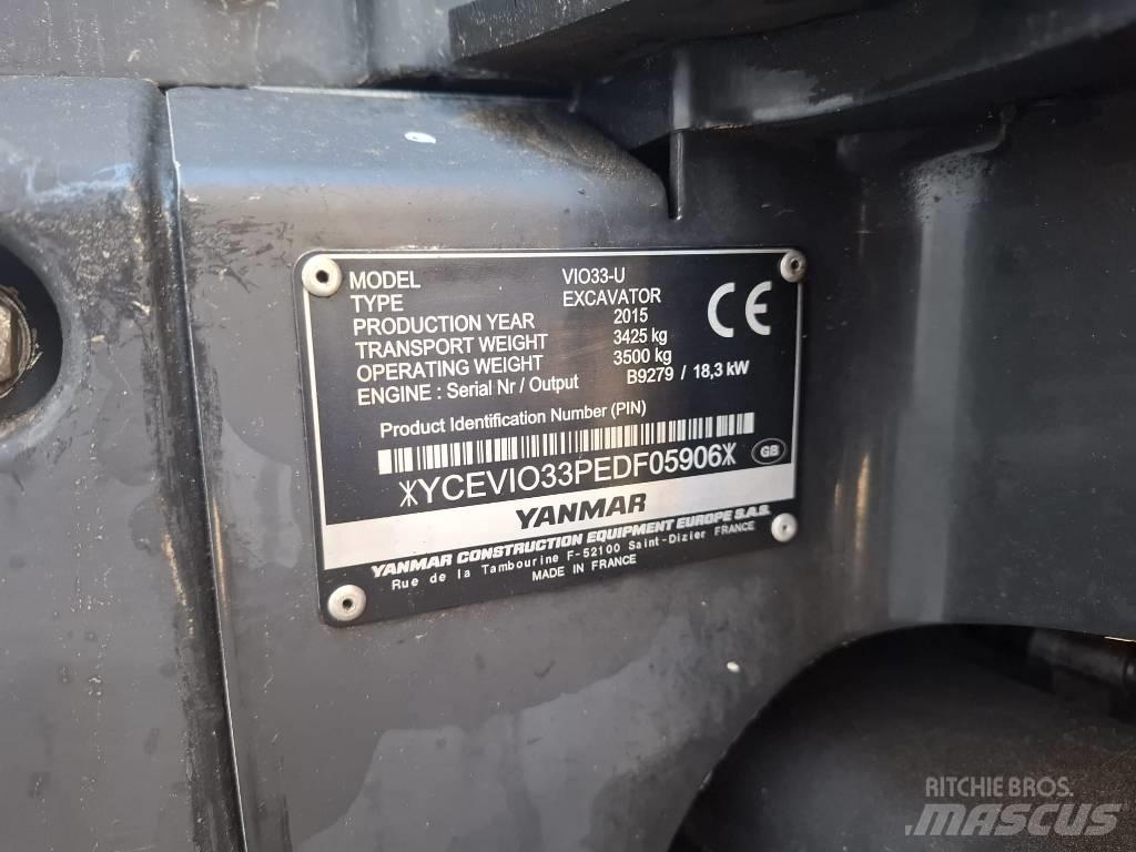 Yanmar Vio 33 U Мини-экскаваторы