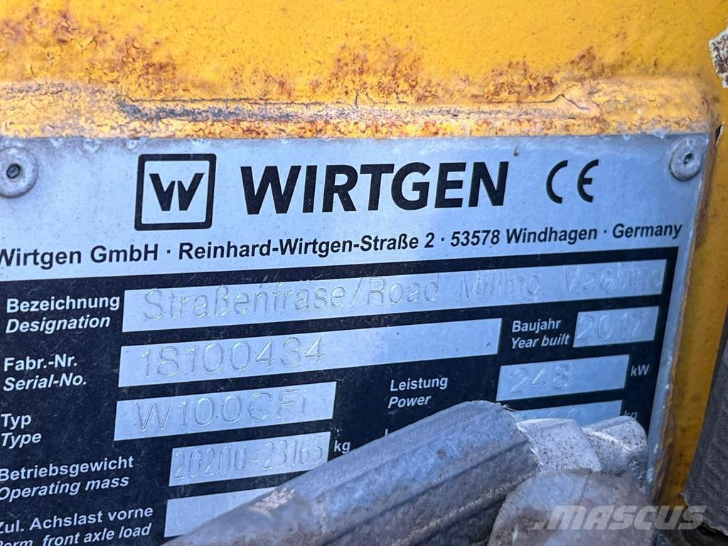 Wirtgen W100CFI Дорожные фрезы