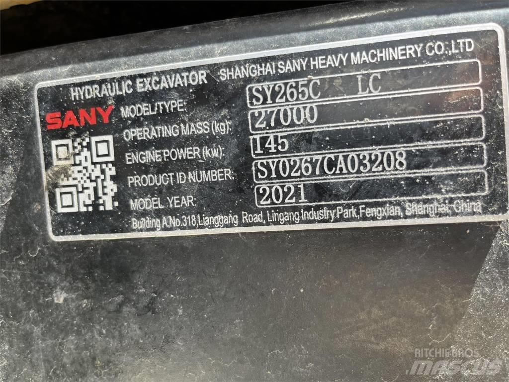 Sany SY265CLR Гусеничные экскаваторы