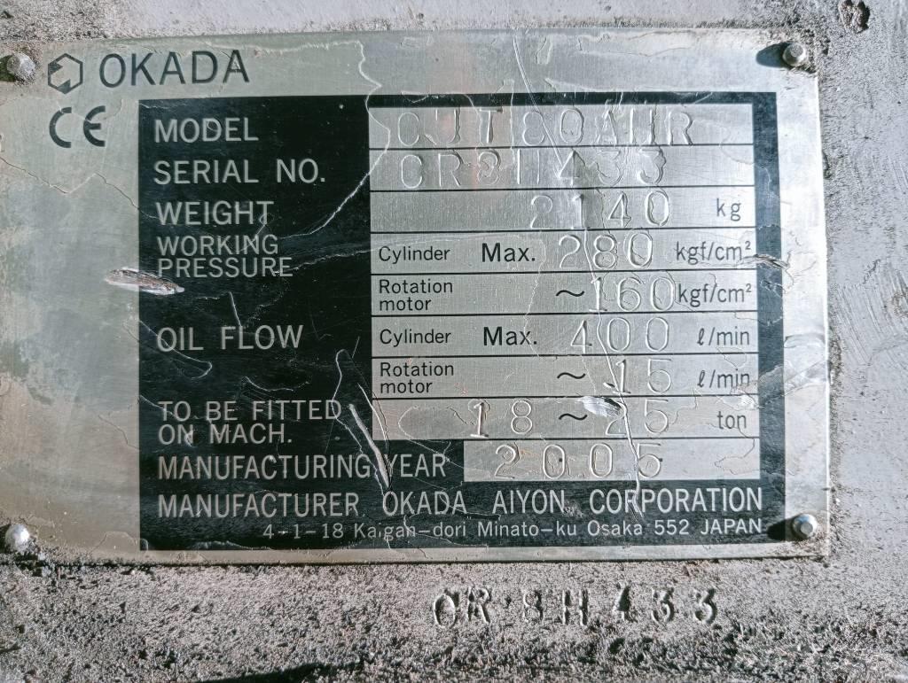 Okada CUT80 AHR Навесные резаки асфальта