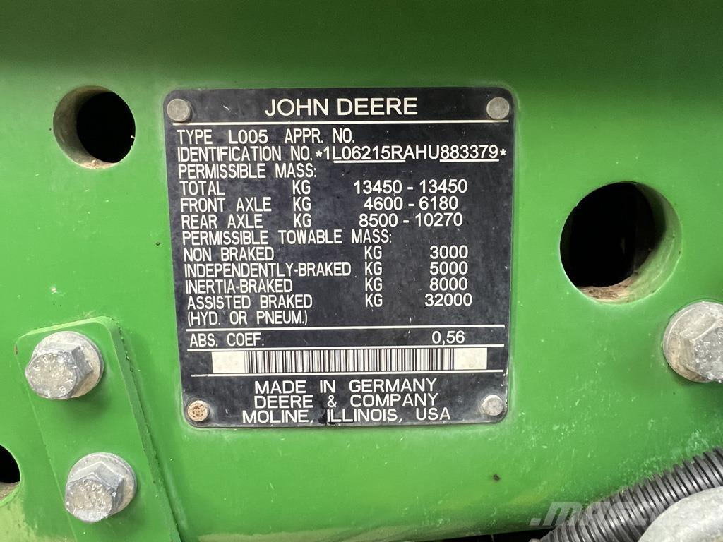 John Deere 6215R Трактора
