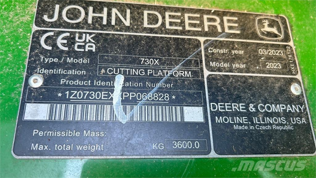 John Deere 730X Зерноуборочные комбайны