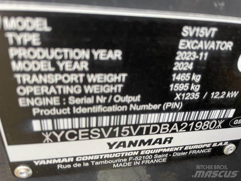 Yanmar SV15VT Малые экскаваторы 7т-12т
