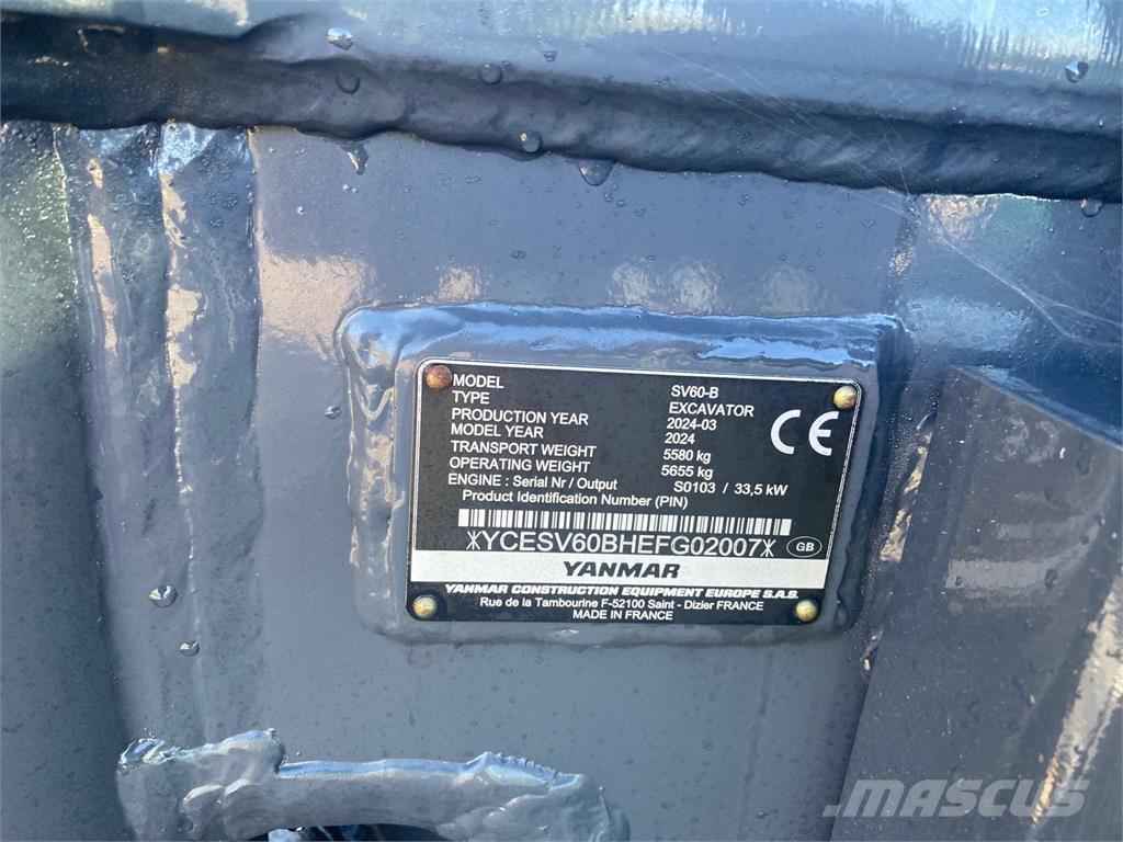 Yanmar SV60-B Малые экскаваторы 7т-12т