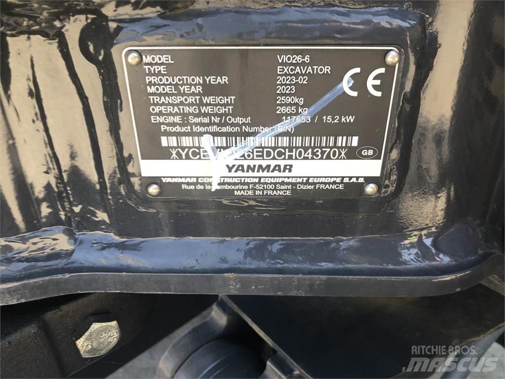 Yanmar VIO26-6 Малые экскаваторы 7т-12т