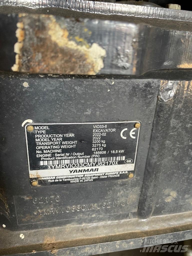 Yanmar Vio 33 Мини-экскаваторы