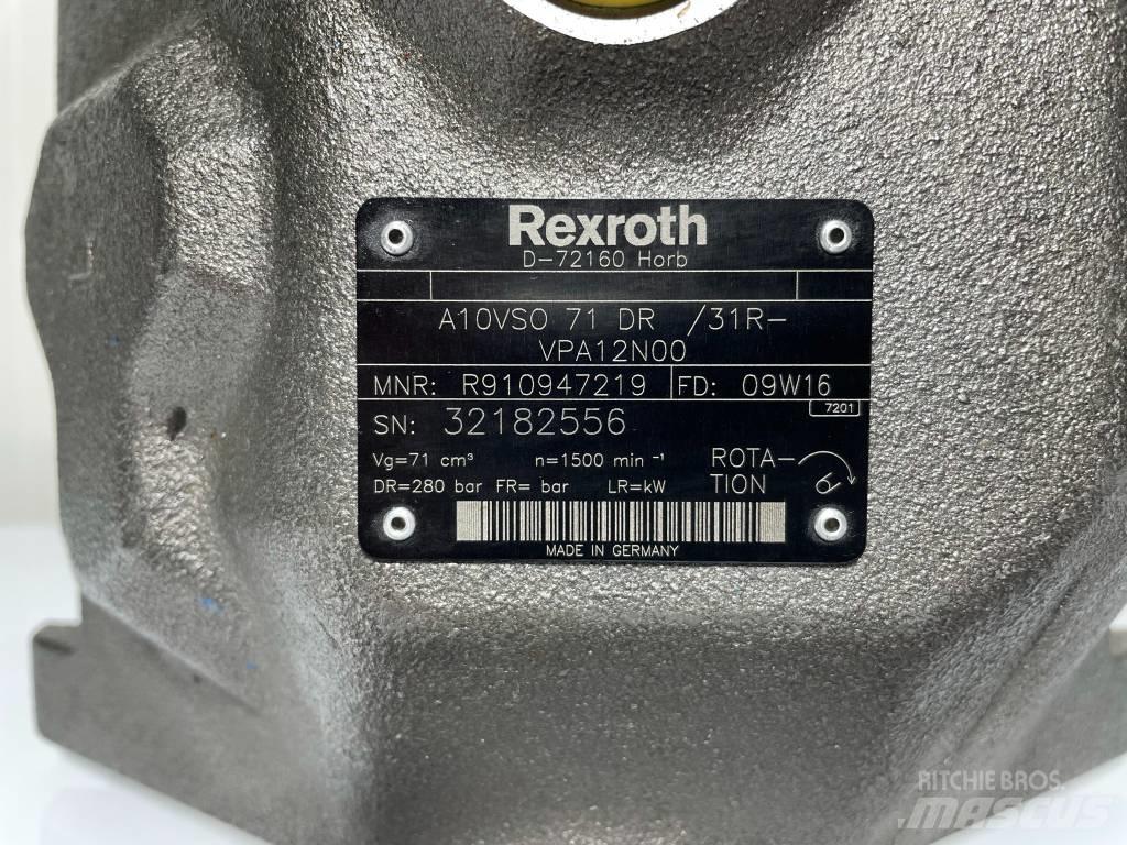 Rexroth A10VSO71DR Гидравлическая система