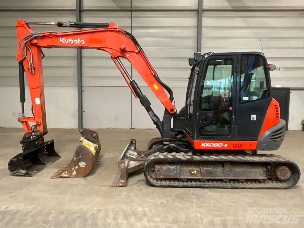 Kubota KX 080-4 Малые экскаваторы 7т-12т