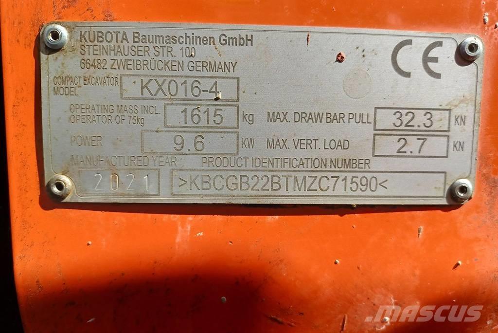 Kubota KX016-4G Мини-экскаваторы