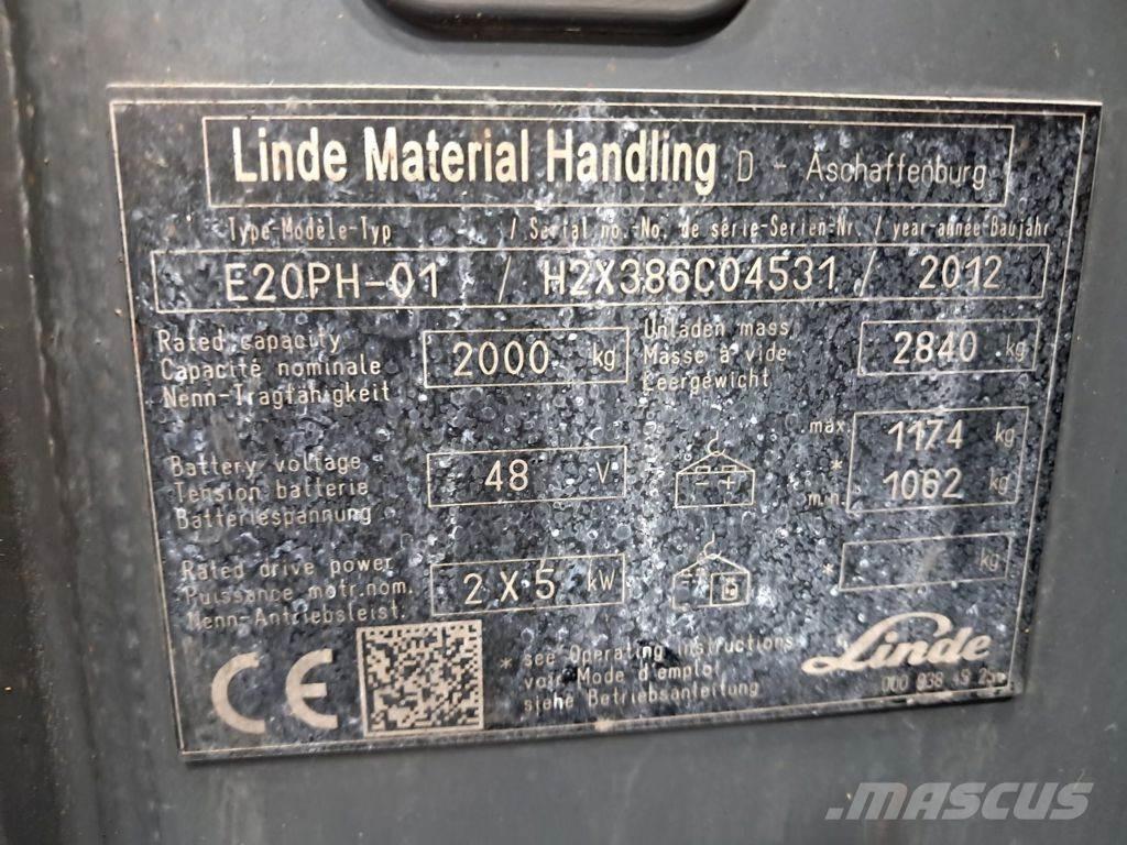 Linde E20PH-01 Электропогрузчики