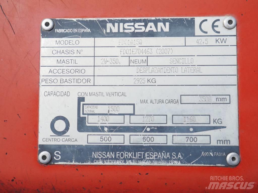 Nissan FD01 A 15 Q Дизельные погрузчики