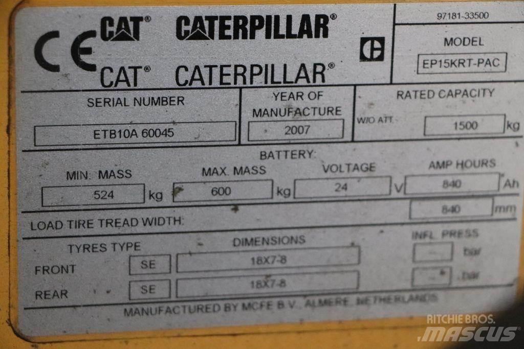 CAT EP15KRT-PAC Электропогрузчики