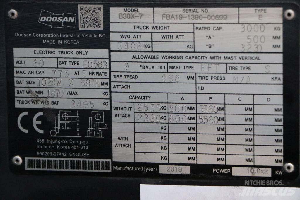 Doosan B30X-7 Электропогрузчики