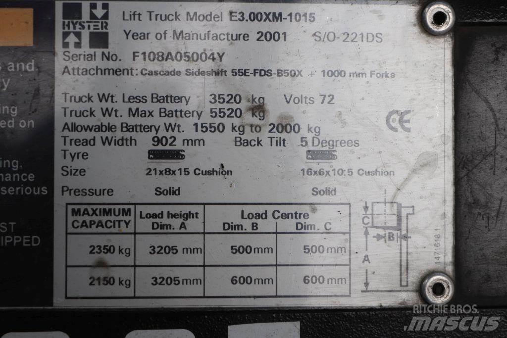 Hyster E3.00XM Электропогрузчики