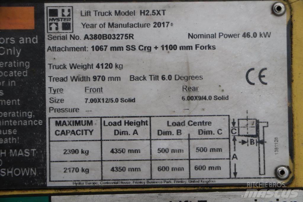 Hyster H2.5XT Газовые погрузчики