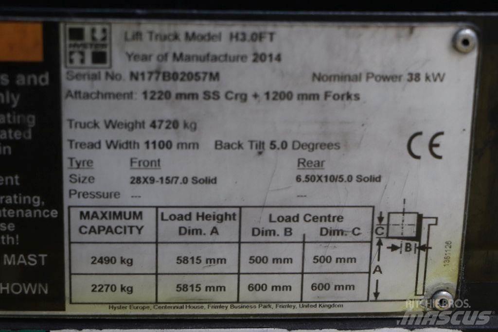 Hyster H3.0FT Газовые погрузчики
