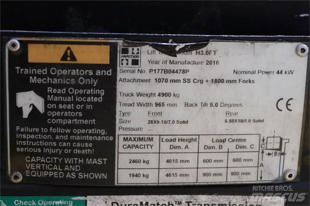 Hyster H3.0FT Газовые погрузчики