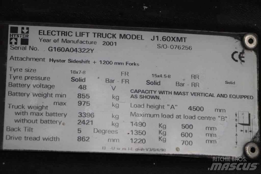 Hyster J1.60XMT Электропогрузчики