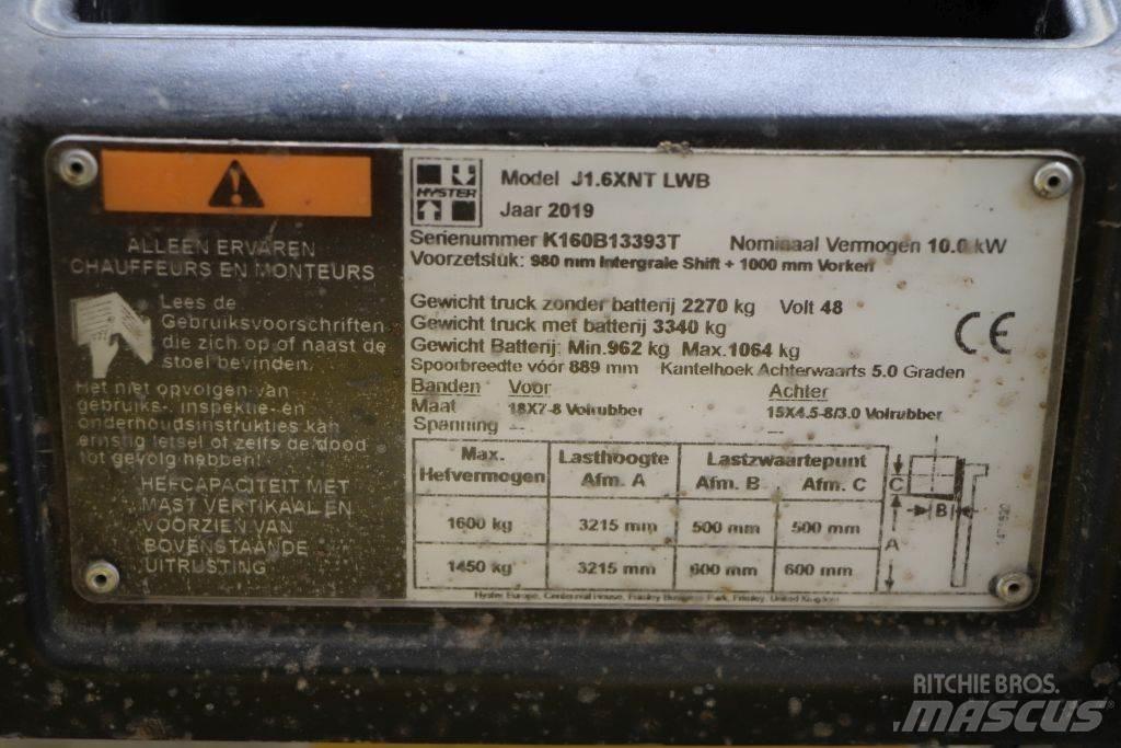 Hyster J1.6XNT Электропогрузчики