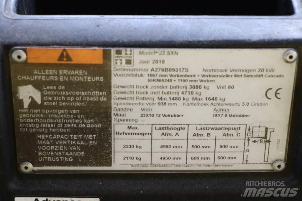 Hyster J2.5XN Электропогрузчики