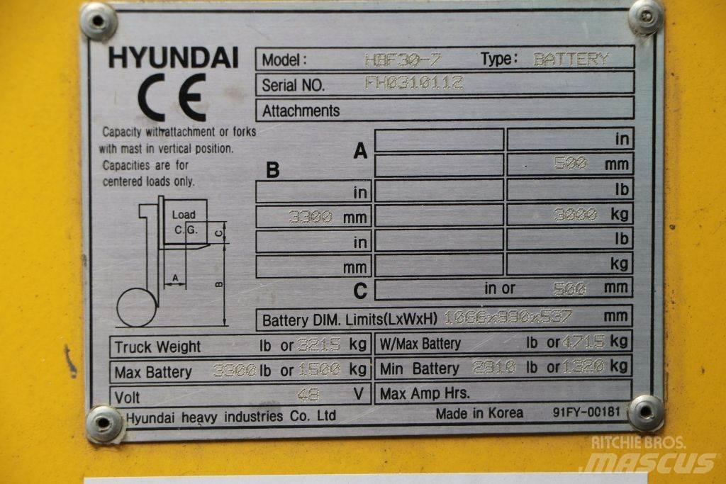 Hyundai HBF30-7 Электропогрузчики
