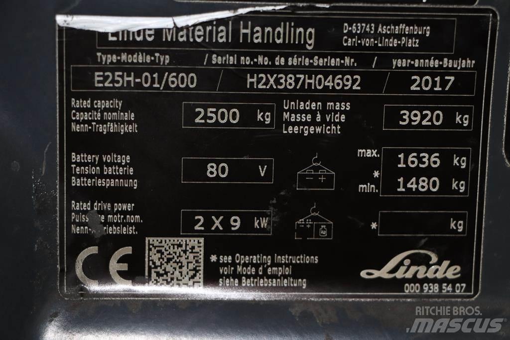 Linde E25H-01/600 Электропогрузчики