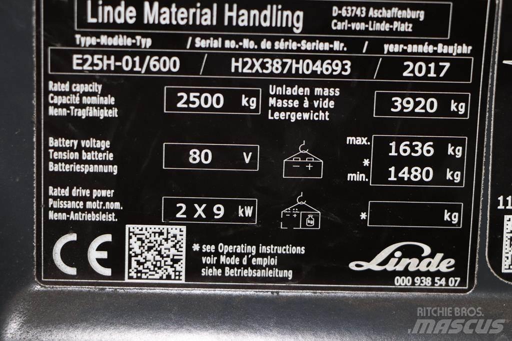Linde E25H-01/600 Электропогрузчики